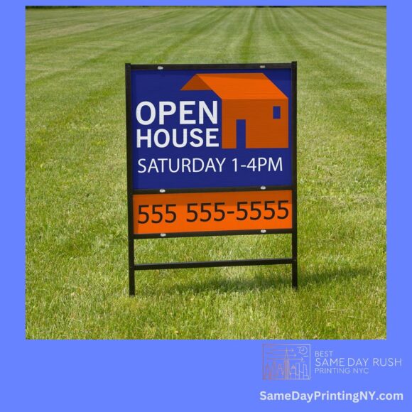 Custom Open House Yard sign