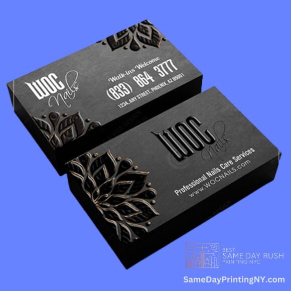 Custom Raised ink Business cards