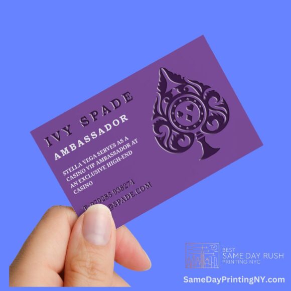 Customized Luxury raised ink Business Cards