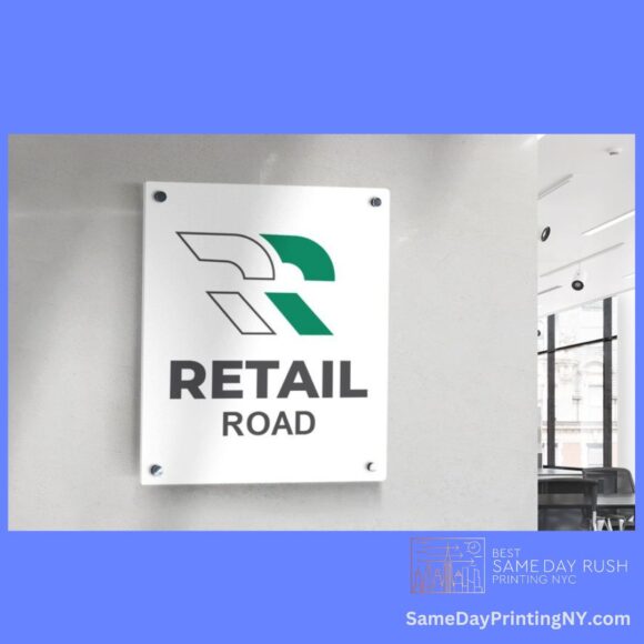 Retail Office Vinyl Acrylic signs