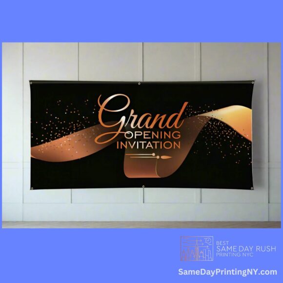 Grand Opening Custom Fabric Banner